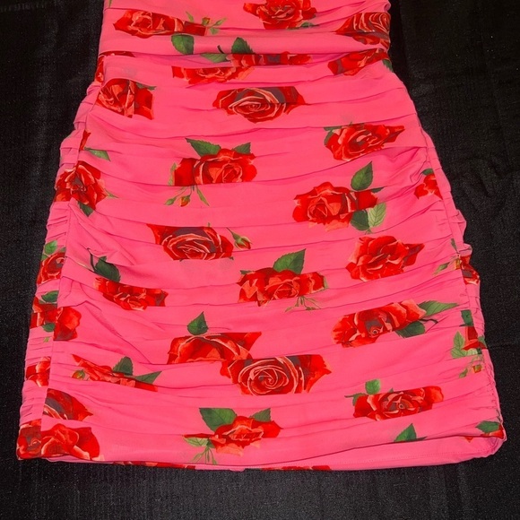 Sau Lee Sonia Floral-Print Ruched Halter Minidress - Picture 7 of 11